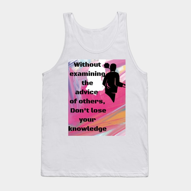 Positive thinking quotes frames Tank Top by Sailakshmi Arts